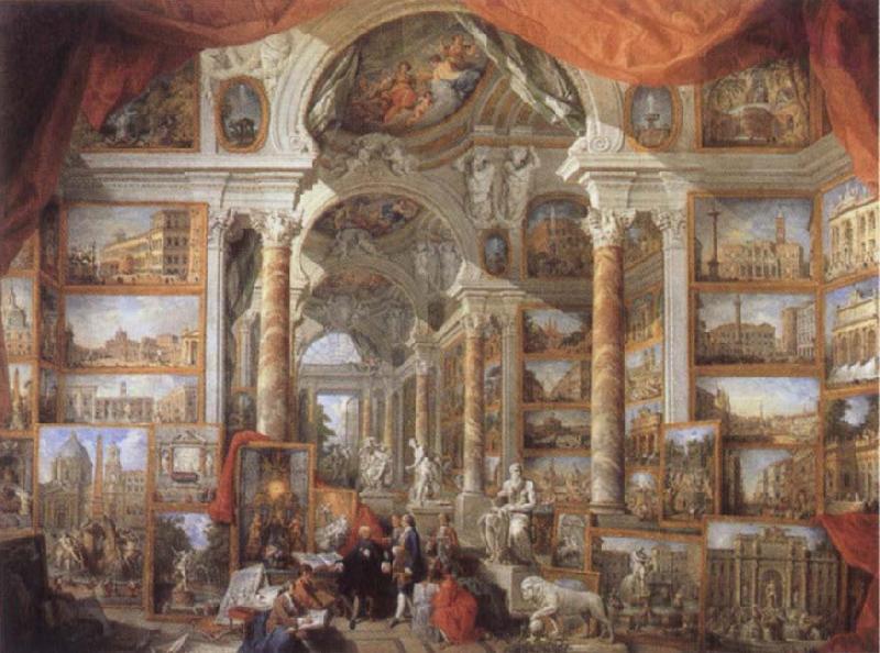  Picture Gallery with views of Modern Rome